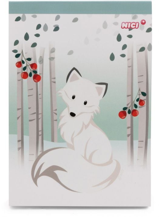 Бележник Nici Dreamy Winter - Полярна лисица, 60 листа
