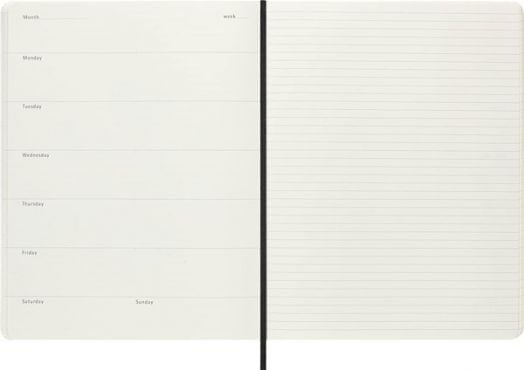 Голям тефтер планер Moleskine Lorenzo Petrantoni, недатиран