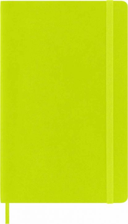 Класически тефтер Moleskine Classic Lemon Green с меки корици и нелинирани страници