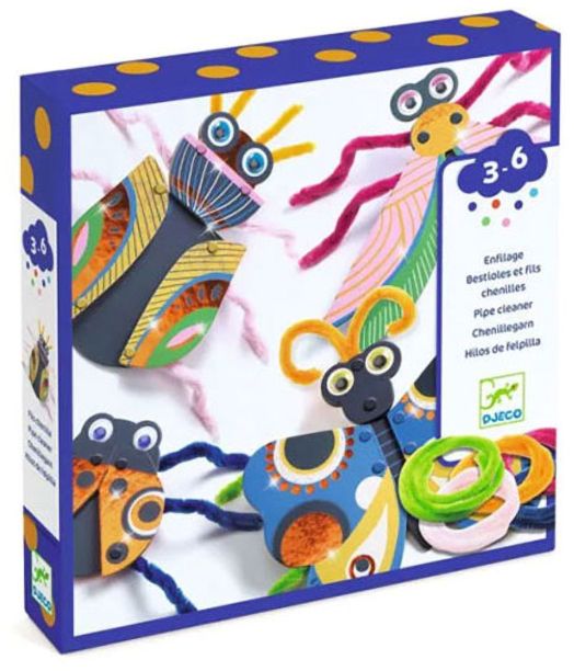 Tворчески комплект Djeco: Направи си буболечки от синилова тел