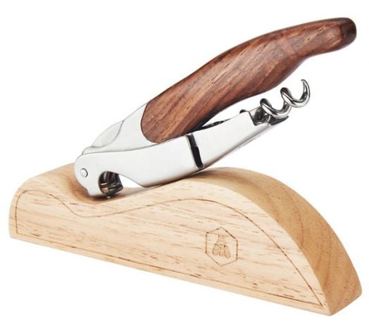 Тирбушон Laguiole с дървена поставка