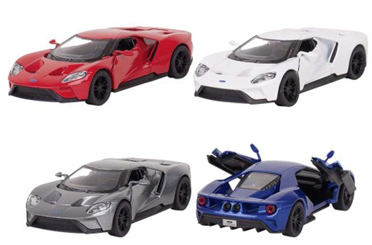 Метална играчка Goki: Спортен автомобил Ford GT 2017