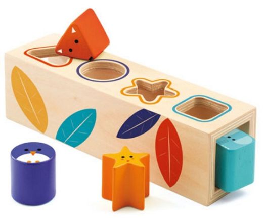 Дървена играчка за сортиране Djeco - Форми