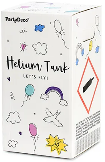 Бутилка с хелий за 30 балона PartyDeco