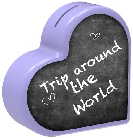 Касичка и дъска за писане с тебешир