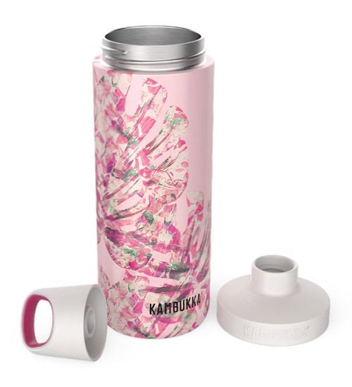 Стоманена бутилка Kambukka Reno Insulated, 0.500 л., листа на монстера