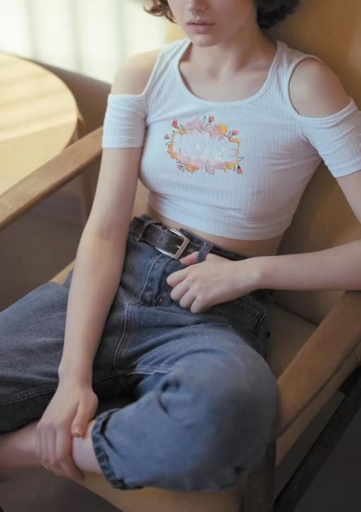 Комплект за бродиране на дрехи Graine Creative - Self Love