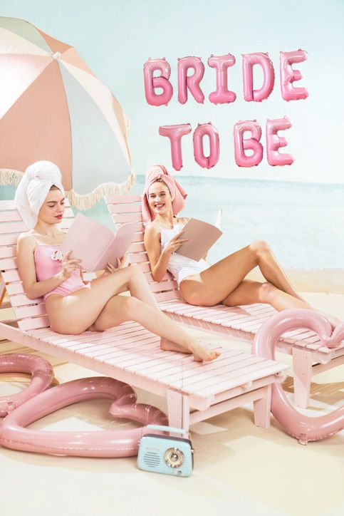 Фолиев балон PartyDeco - Bride To Be - Pink Rose