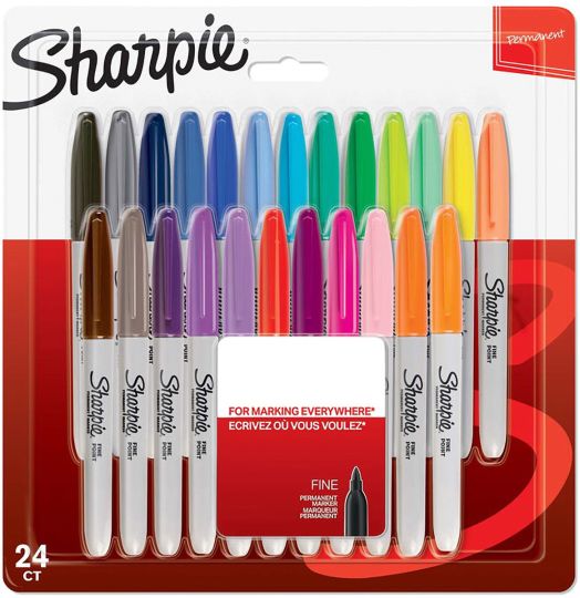 Комплект перманентни маркери Sharpie, 24 цвята