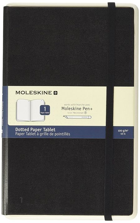 Тефтер Moleskine Dotted Paper Tablet, черен