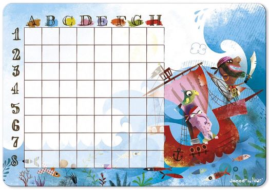 Детска игра Janod - Морска битка с пирати