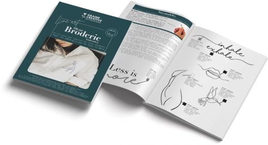 Комплект за бродиране на дрехи Graine Creative - Line art