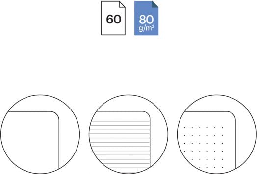 Комплект тефтери Miquelrius Inhale Exhale, 3 бр.