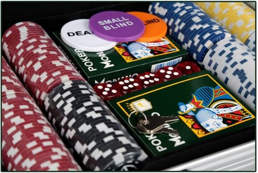 Алуминиево куфарче с 200 покер чипа