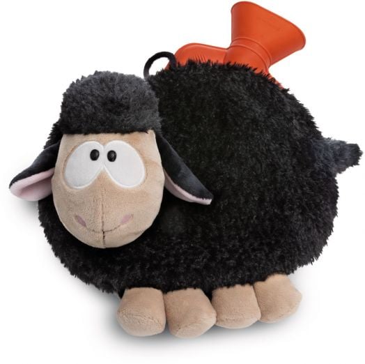 Бутилка за гореща вода Nici с черна овчица, 350 мл.