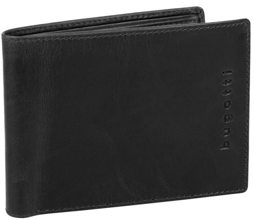 Портфейл Bugatti Romano 8CC, черен