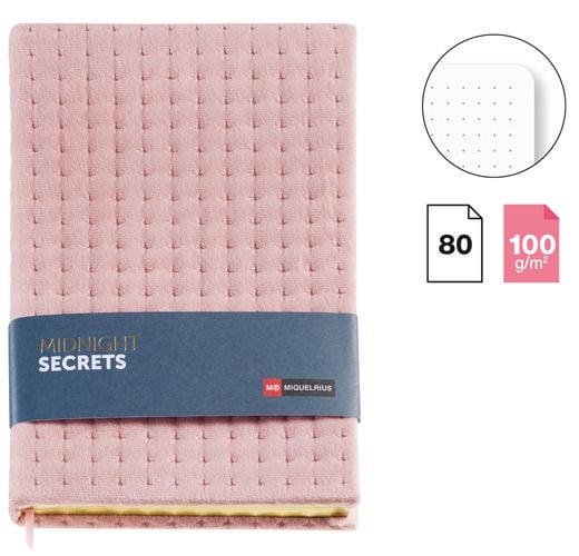 Тефтер Miquelrius Midnight Secrets Rosa