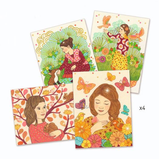 Комплект за рисуване Djeco - Spellbound