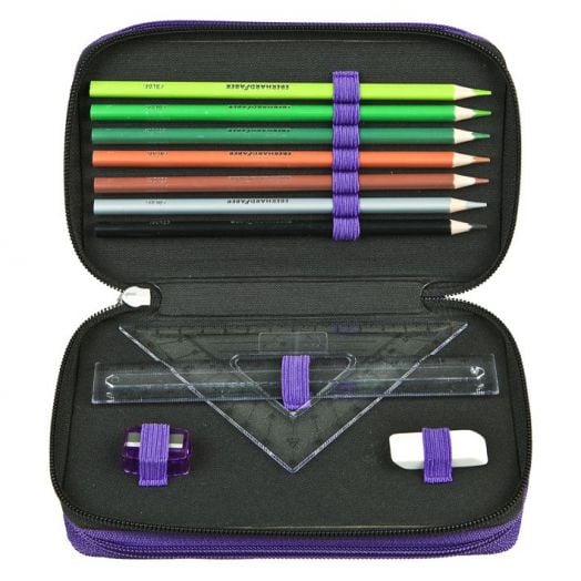 Пълен ученически несесер Undercover Monster High с три отделения