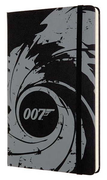 Класически тефтер Moleskine Limited Editions 007 Black с твърди корици и линирани страници