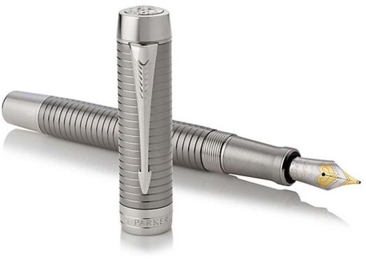Писалка Parker Royal Duofold Prestige Ruthenium Chiselled