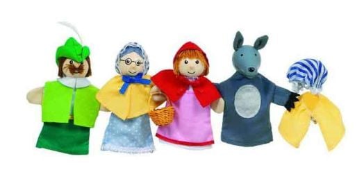 Кукли за пръсти Goki, червената шапчица