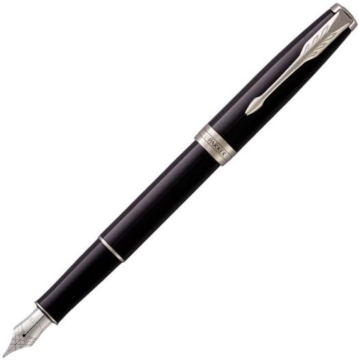 Писалка Parker Royal Sonnet Black Lacquer Chrome Trim