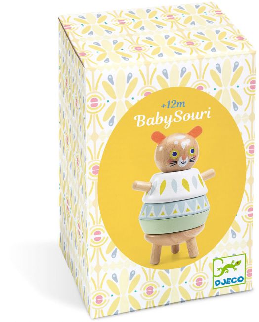 Дървена играчка за сортиране Djeco - Baby Souri