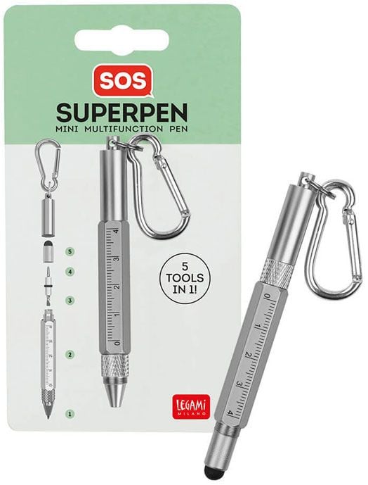 Мини многофункционална химикалка Legami