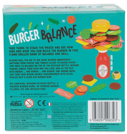 Игра Professor Puzzle: Burger Balance