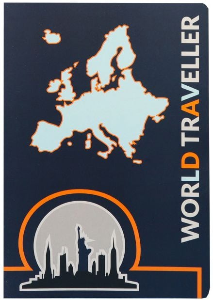 Тетрадка Ancor World Traveller А4, 48 листа с широки редове