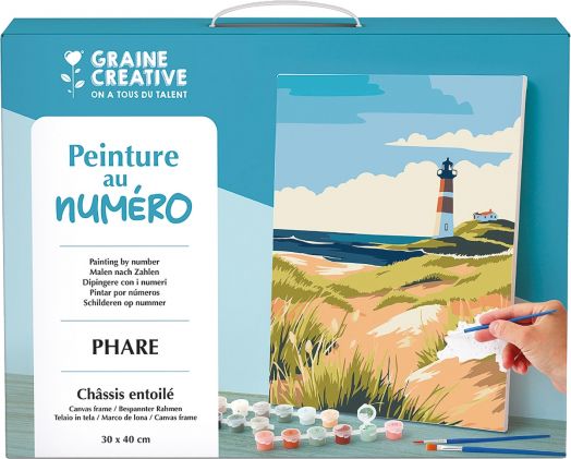 Комплект за рисуване по номера Graine Creative - Фар 30 x 40 см.