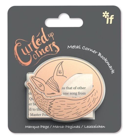 Метален разделител за книга с лисица