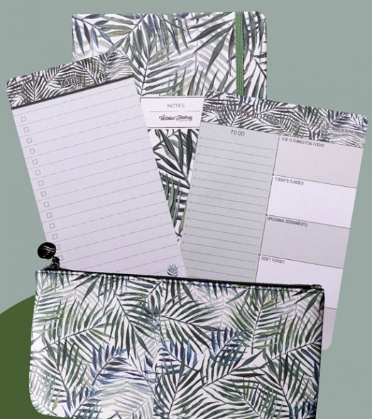 Комплект Victoria's Journals Spring: тефтер, несесер, планер, блокнот