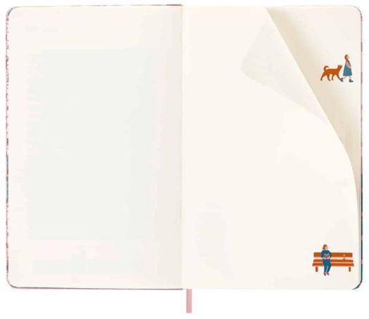 Класически тефтер Moleskine Sakura Bench с твърди корици и нелинирани страници