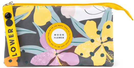 Несесер Ambar Moonflower с три отделения, празен