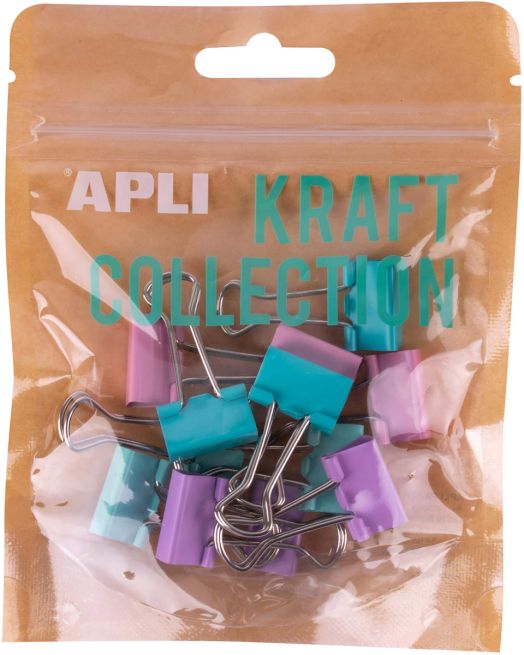 Метални офис щипки Apli Kraft 19 mm, 12 бр.