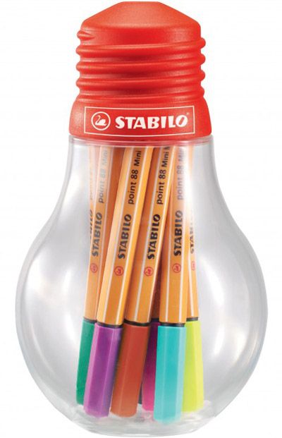 Комплект мини тънкописци Stabilo Point 88 в крушка