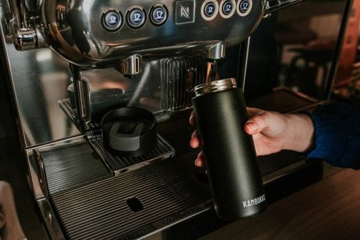 Стоманена термочаша Kambukka Olympus Black, 0.500 л.