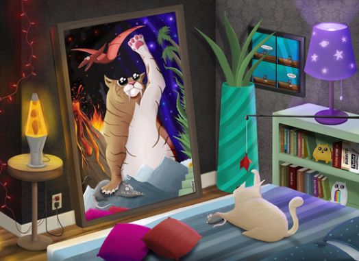 Пъзел Експлодиращи Котета - Огледало, 1000 части