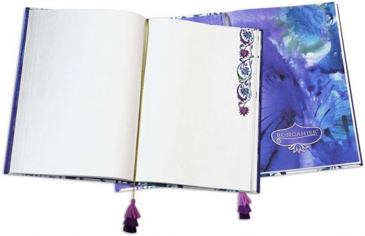 Тефтер Boncahier Mediterraneo Big Blue 1 в размер A4 с твърди корици и бели листа