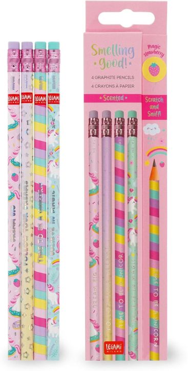 Комплект ароматизирани моливи Legami - Unicorn