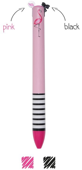 Двуцветна химикалка Legami - Flamingo