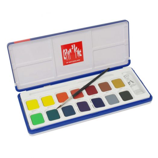 Водни бои Caran d'Ache, 15 цвята