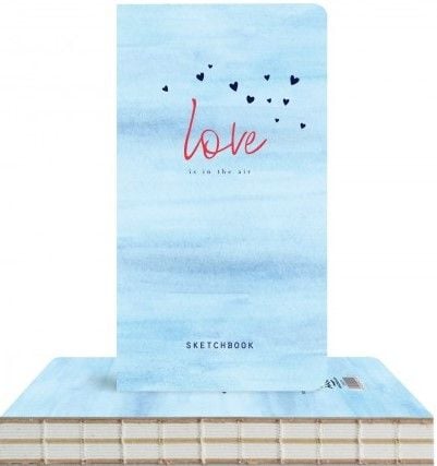 Скицник Drasca Hearts in the sky, 96 листа