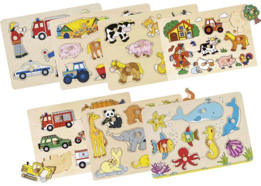 Пъзели с дръжки Goki