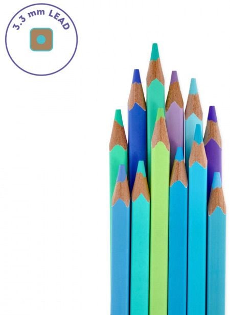 Цветни моливи Legami - Ocean, 12 бр.