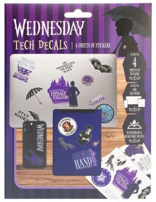 Стикери за устройства Blue Sky - Wednesday, 4 листа