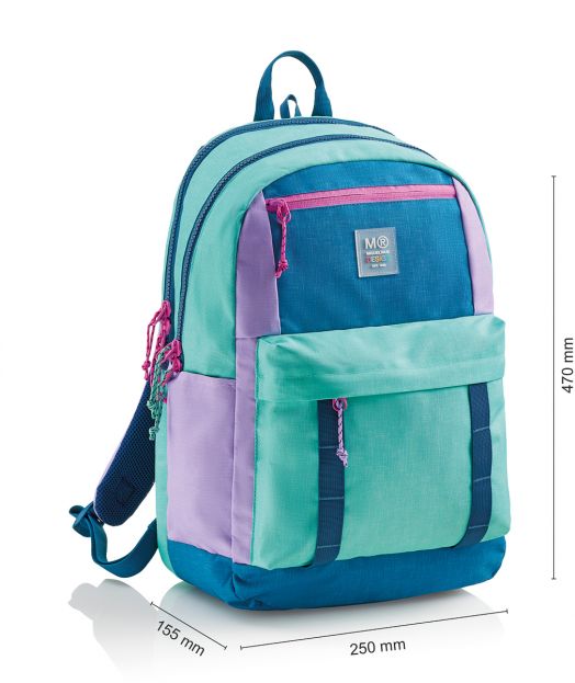 Раница Miquelrius Rider Purple с две отделения и два предни джоба, 28 л.