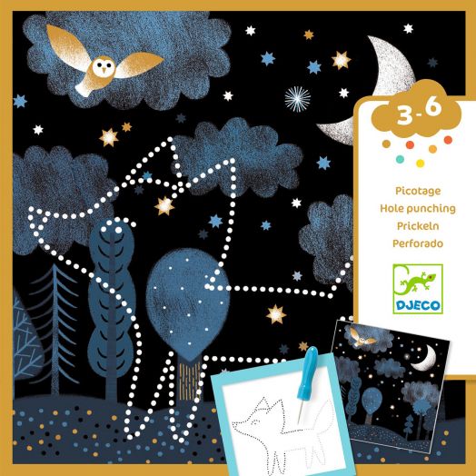 Творчески комплект Djeco: Разкрий изображението с микроперфорация